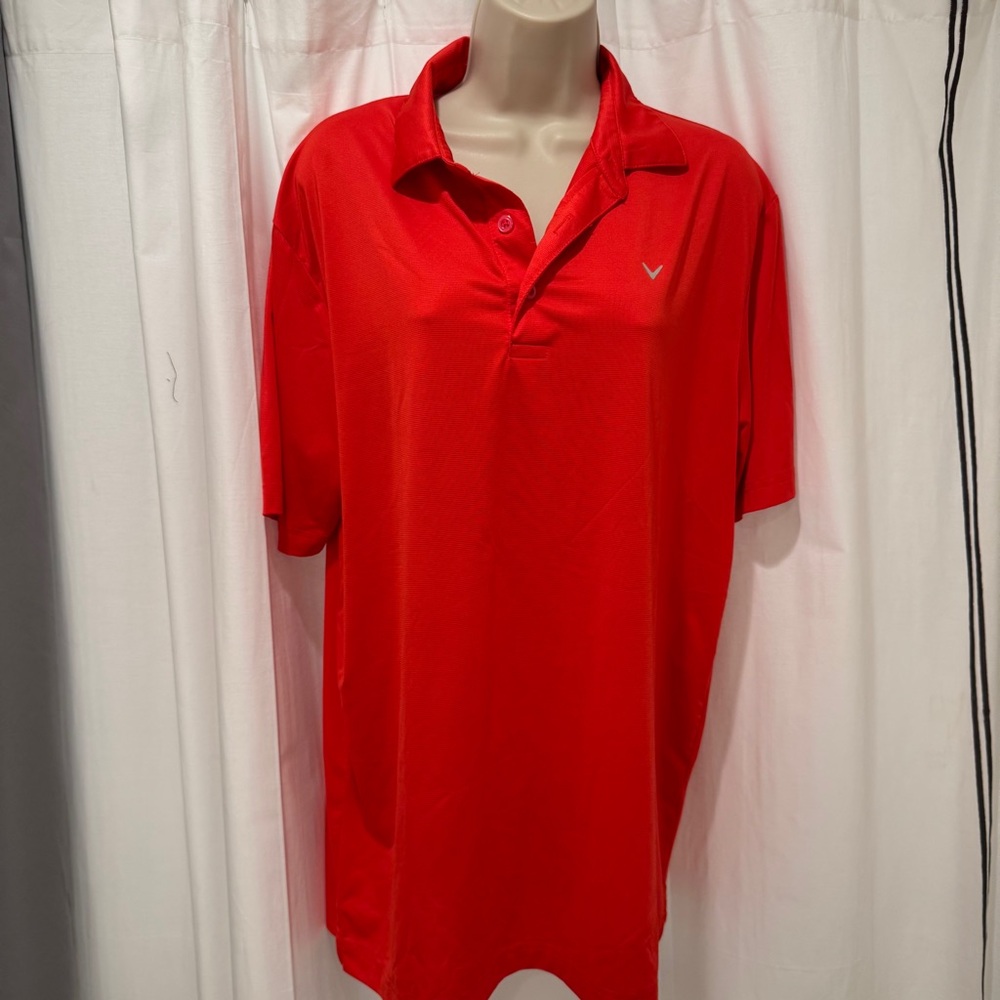 Men's Callaway Red Polo Shirt